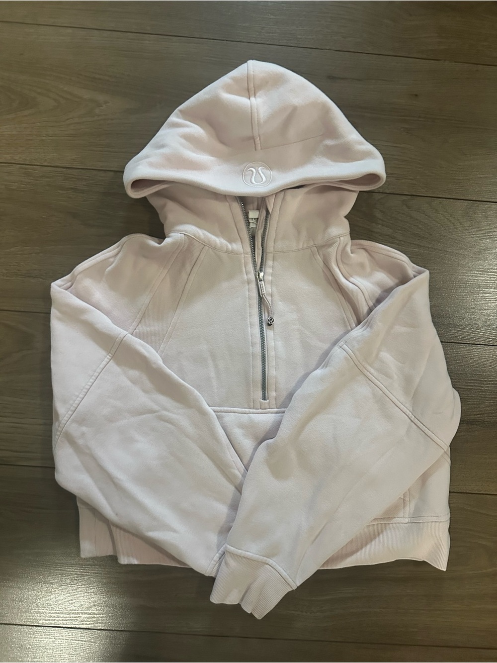 lululemon athletica Pale Pink Half-Zip Hoodie
